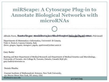 miRScape: A Cytoscape Plug-in to Annotate Biological Networks ...