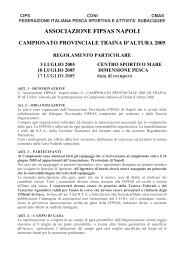 Campionato Provinciale Traina d'Altura 2005 - FIPSAS Napoli