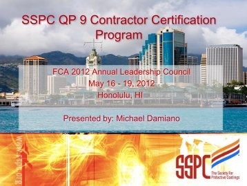 SSPC QP 9 Contractor Certification Program - Finishing Contractors ...