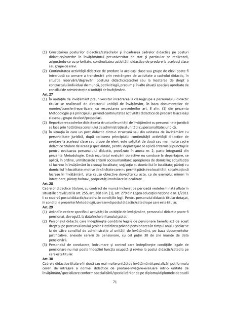 mobilitatea personalului didactic - SIP Hunedoara
