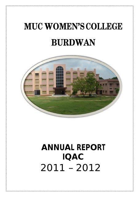 Report: 2011-12 - MUC Women's College Burdwan