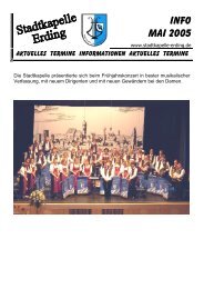 Konzert 2005 - Stadtkapelle Erding eV