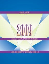 annual report - Legal Aid Society of Greater Cincinnati