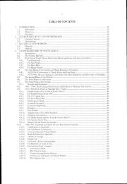 TABLE OF CONTENTS - Water Research Commission