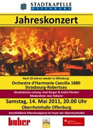 Jahreskonzert Samstag, 14. Mai 2011, 20.00 Uhr Oberrheinhalle ...