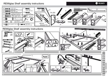 REMIglas Shelf assembly instructions1