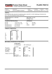 Product Data Sheet FILARC PZ6112 - Tesol