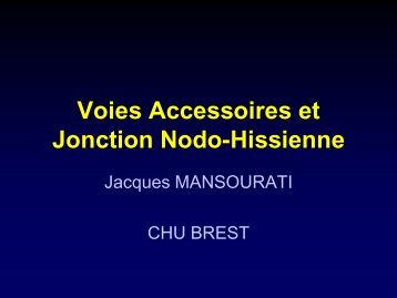 Voies Accessoires et Jonction Nodo-Hissienne