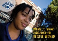 Beschrijving project Werk(t) voor jongeren én veilige wijken