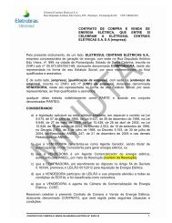 Contrato de Compra e Venda de Energia ElÃ©trica - Eletrosul