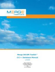Message Database Manual V4.8.0 - Merge Healthcare