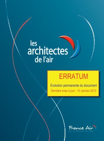 Erratum guide 2012 - France Air