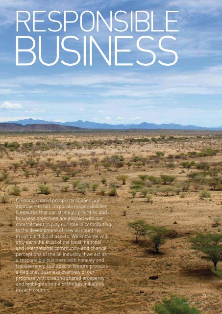 Tullow Oil plc 2011/2012 Corporate Responsibility Report - The Group