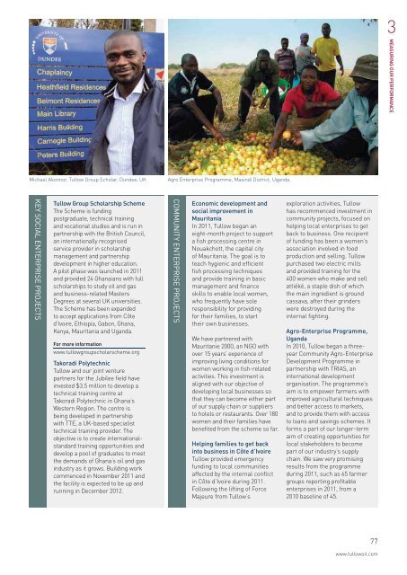 Tullow Oil plc 2011/2012 Corporate Responsibility Report - The Group