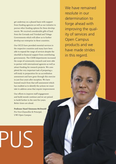 2011/2012 Annual Report - Open Campus - Uwi.edu