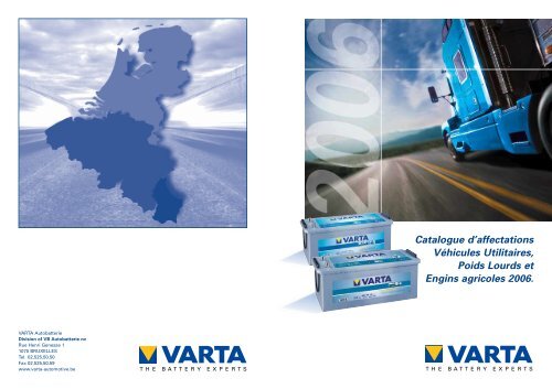 Liste d'affectations - VARTA Automotive PartnerNet