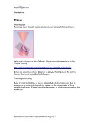 Ellipse Worksheet