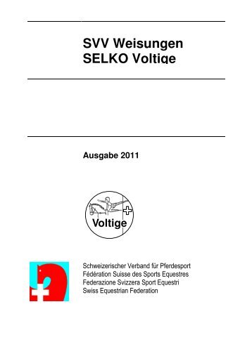 Richtlinien SELKO ver 1.1 - Schweizerischer Voltige-Verband