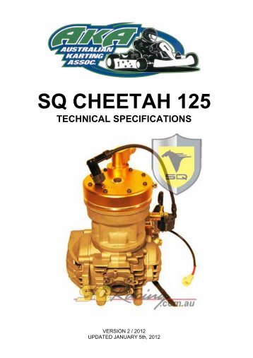 SQ CHEETAH 125 - Australian Karting Association