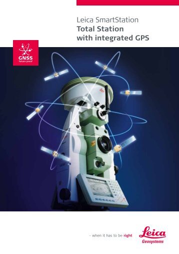 Leica SmartStation Total Station with integrated GPS - Geoaxxis