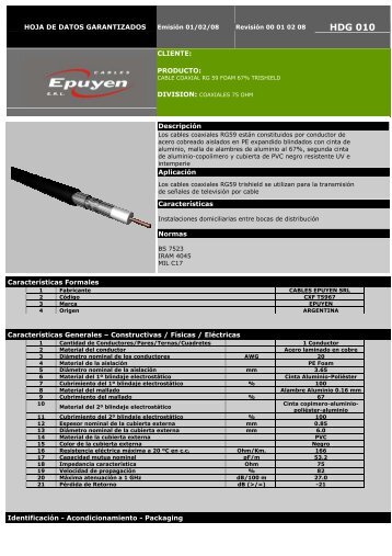 HDG 010 - Cables Epuyen SRL