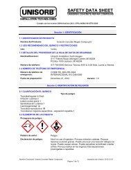 SAFETY DATA SHEET - Unisorb Installation Technologies