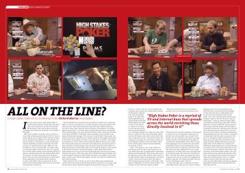 Flush Magazine Article on GSN's High Stakes Poker - Richard Marcus