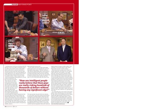 Flush Magazine Article on GSN's High Stakes Poker - Richard Marcus