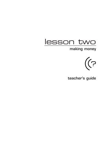 lesson two - Practical Money Skills