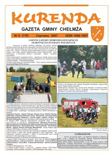 Kurenda Czerwiec 2007 (wielkoÅÄ pliku 2,4 MBajta) - Gmina CheÅmÅ¼a