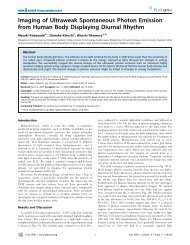 Imaging of Ultraweak Spontaneous Photon Emission ... - LifeWave