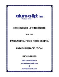 Packaging Food Processing & Pharmaceutical ... - Alum-A-Lift