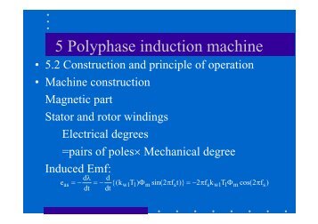 Poly-phase induction machine
