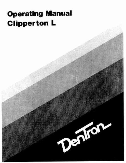 dentron clipperton l amp manual - N4brf.org