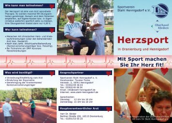 Flyer herunterladen - SV Stahl Hennigsdorf