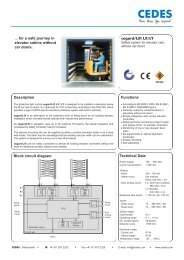 Description Block circuit diagram cegard/Lift LX/LY ... - Cedes.com