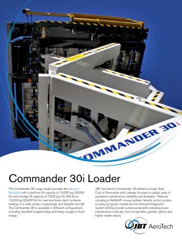 Commander 30i Loader - JBT AeroTech