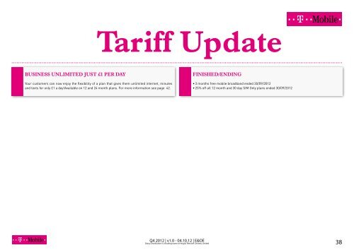 Tariff Guide - Daisy Distribution