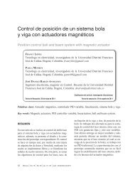 Control de posición de un sistema bola y viga con actuadores ...