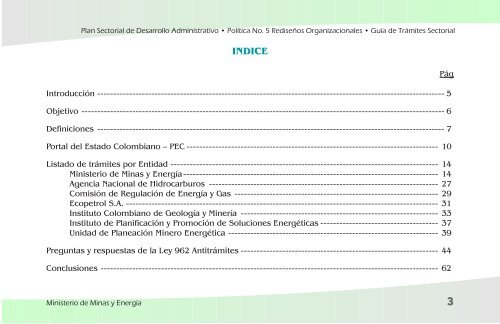 GuÃ­a de TrÃ¡mites Sectorial - Upme