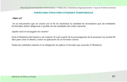 GuÃ­a de TrÃ¡mites Sectorial - Upme