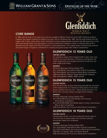glenfiddich 12 years old glenfiddich 15 years old glenfiddich 18 ...