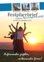 Festpfarrbrief - St-Alexander