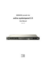 table of content - Seeburg acoustic line