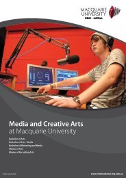 Media and Creative Arts at Macquarie University - KOM Consultants