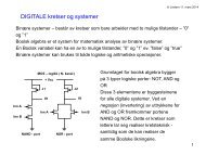 DIGITALE kretser og systemer