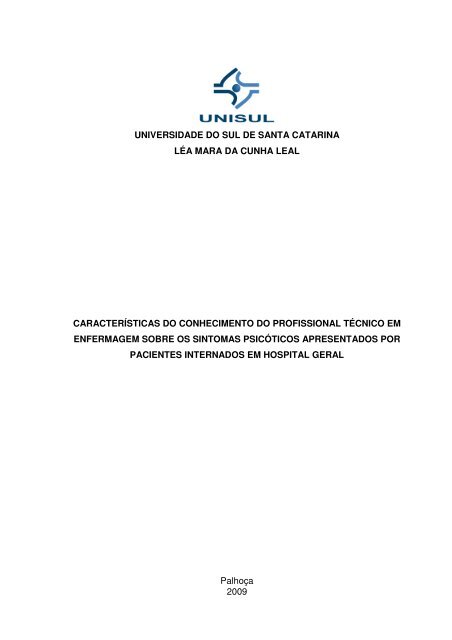 LÃ©a Mara da Cunha Leal - Sistemas de InformaÃ§Ã£o - Unisul