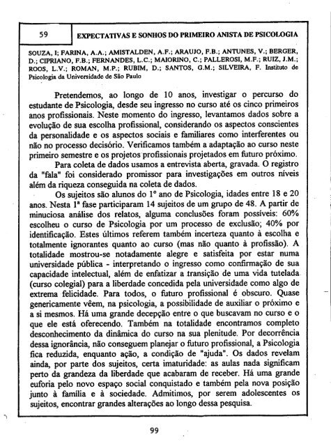 1993 - Sociedade Brasileira de Psicologia