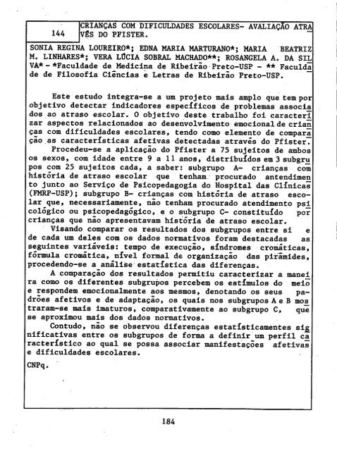 1993 - Sociedade Brasileira de Psicologia