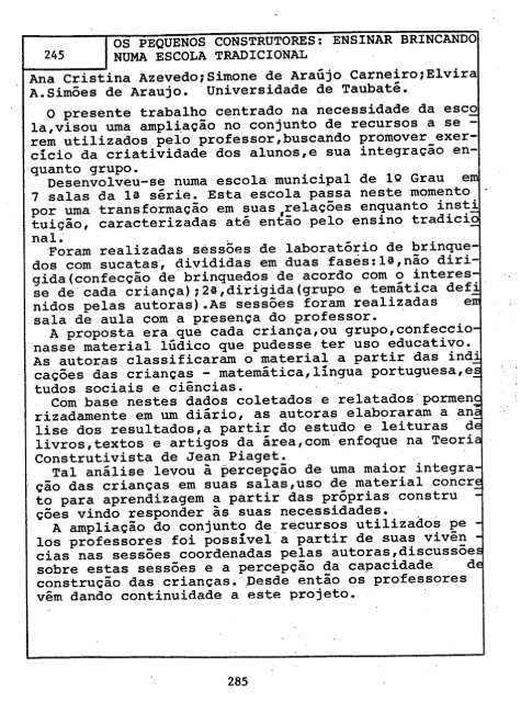 1993 - Sociedade Brasileira de Psicologia